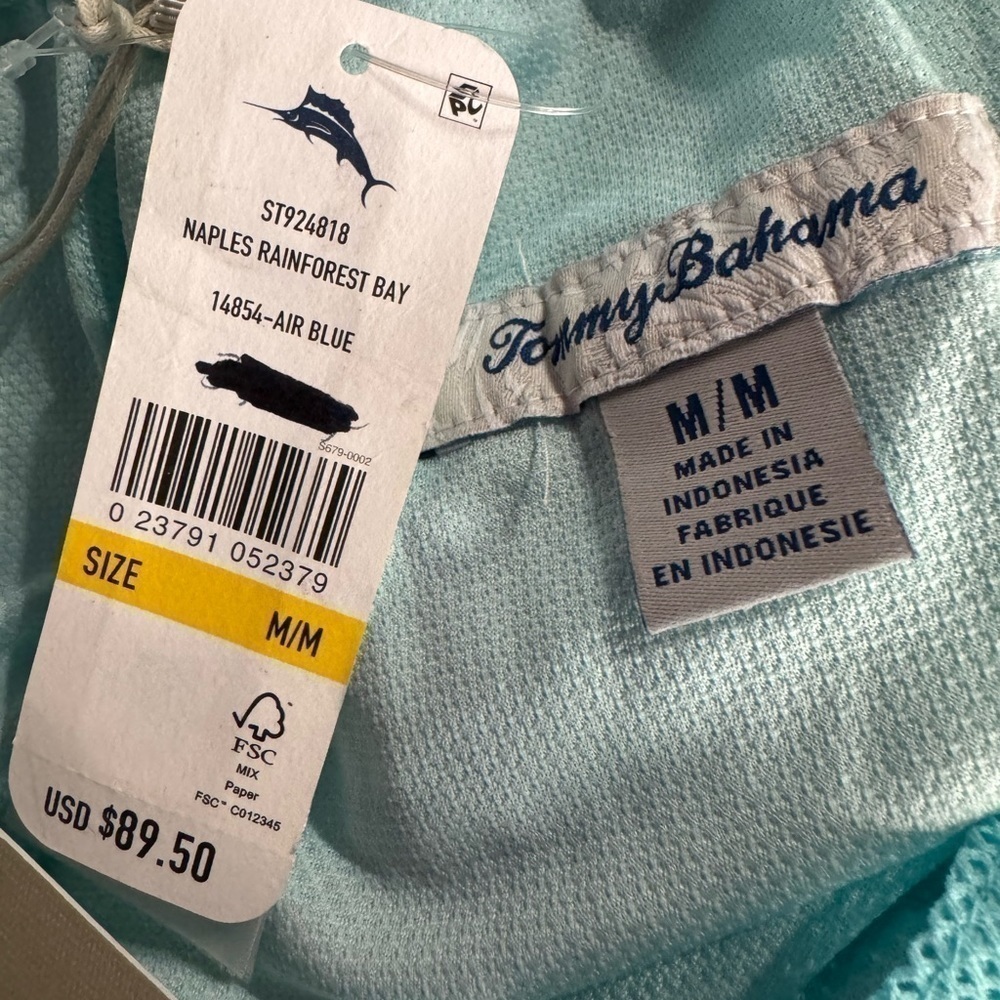 Tommy Bahama Naples Rainforest Bay Trunk Size Medium NWT - Picture 9 of 10